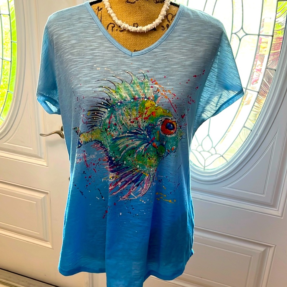 Large 100% polyester blouse